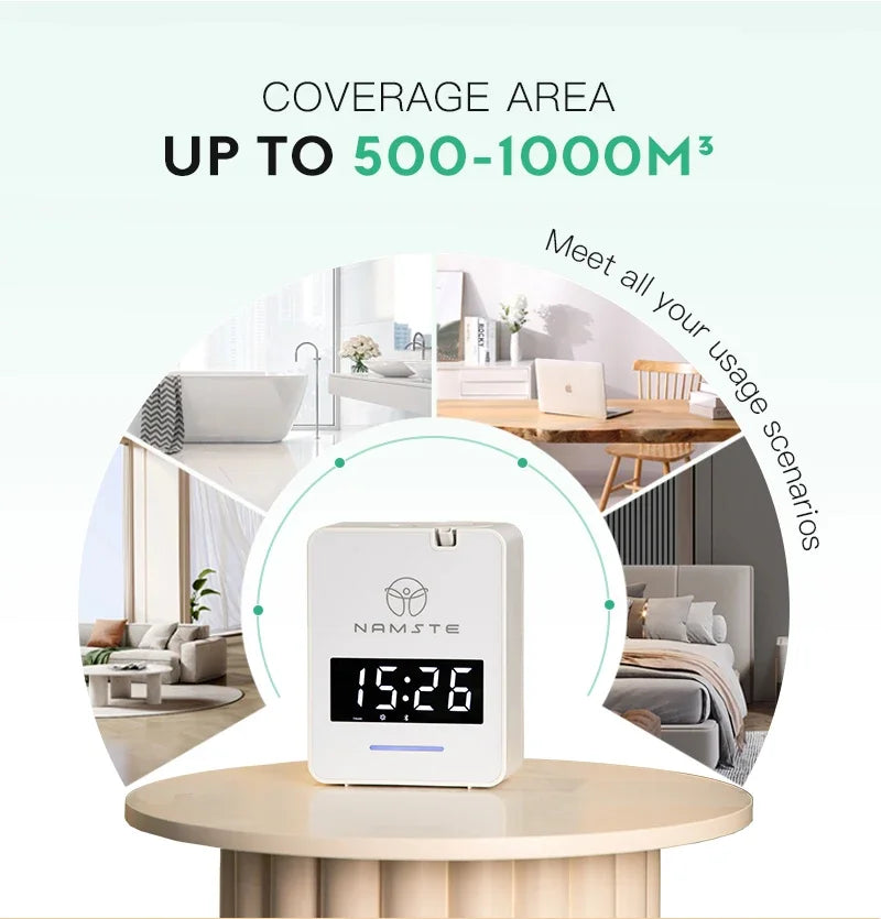 Smart WiFi Bluetooth Aroma Diffuser for Large Rooms Black