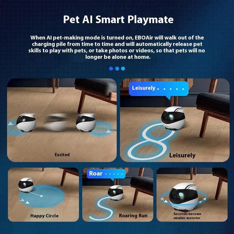 Intelligent Home Robot with 1080p Camera and Real-Time Monitoring