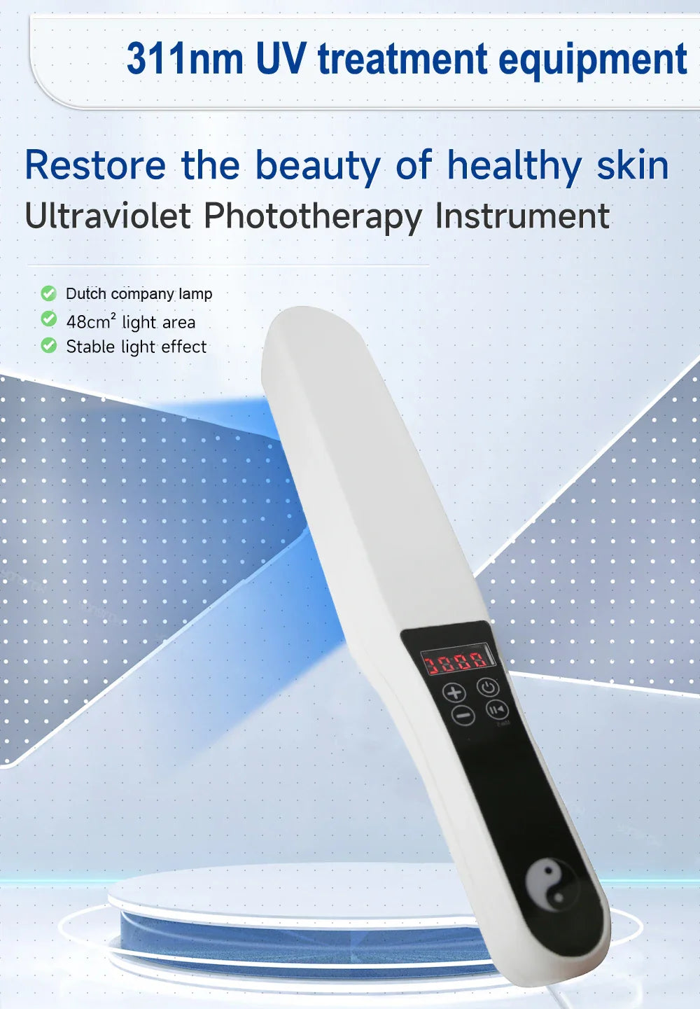 Portable 311nm UVB Phototherapy Device for Skin Treatment