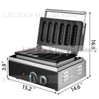 6PCS Electric Waffle & Sausage Maker – Non-Stick Hot Dog & Muffin Grill for Home Use
