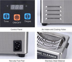Portable Ultrasonic Cleaner 800ml 35W Stainless Steel Bath for Jewellery, Glasses & Watches