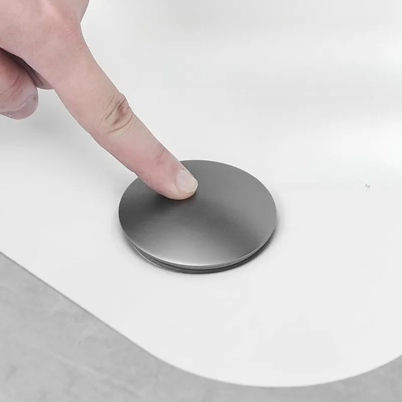 Push-Type Deodorizing Drain Pipe for Bathroom Wash Basin
