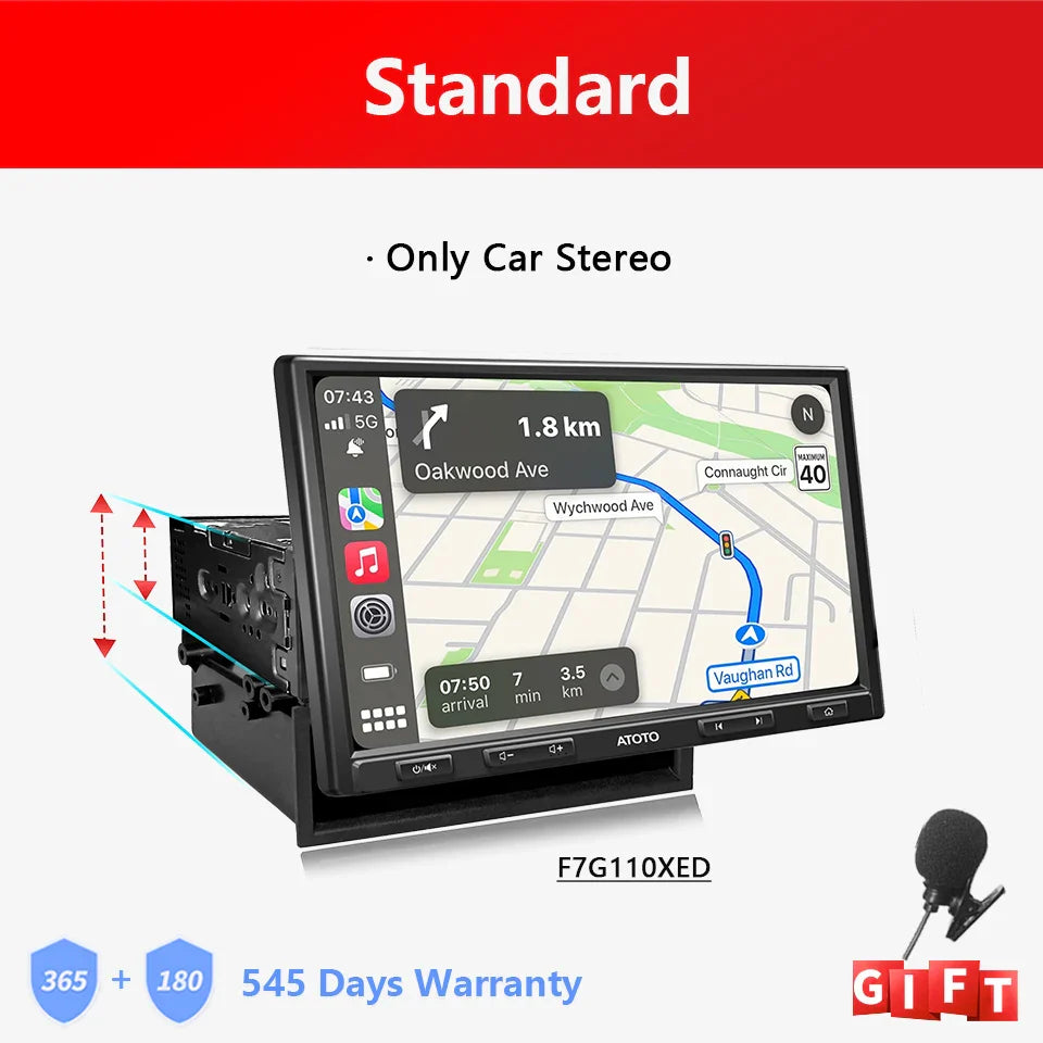 10" Touchscreen Car Stereo with CarPlay and Android Auto