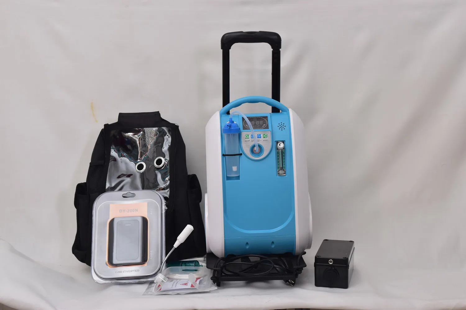 Portable Rechargeable Oxygen Concentrator 5L Quiet, Continuous Flow for Home, Car & Travel