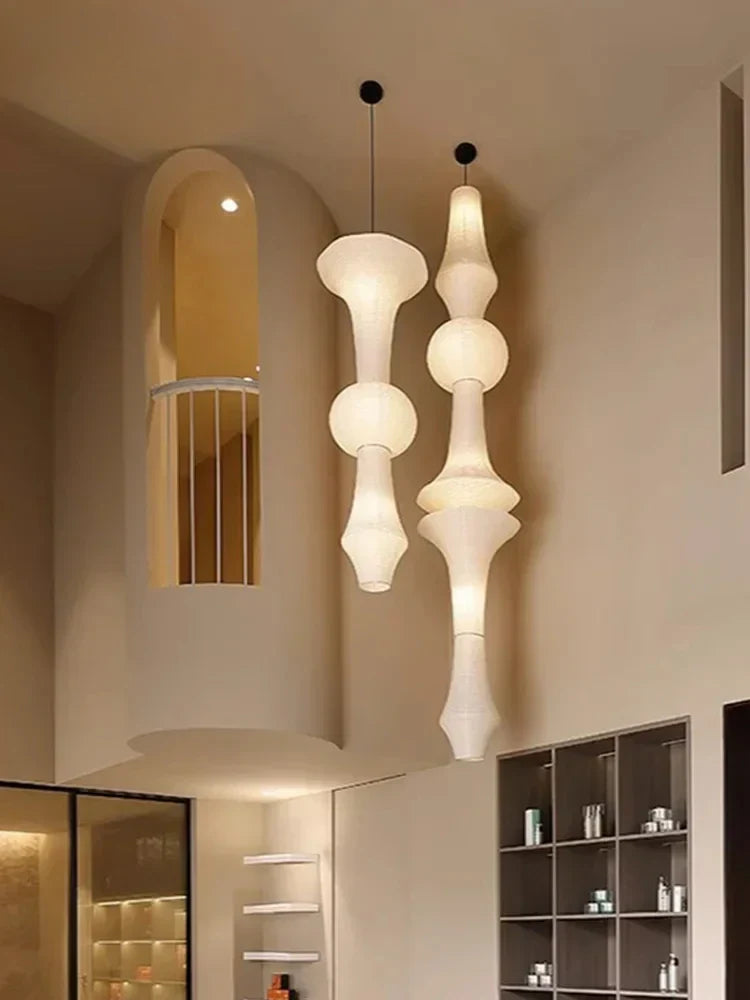 Handmade Japanese Hanging Lamp for Bedroom and Living Room