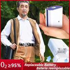 Portable Rechargeable Oxygen Concentrator 5L/6L with Replaceable Battery and Travel Backpack