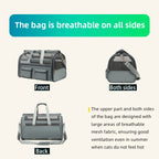 Waterproof Foldable Pet Carrier Bag Large Capacity Travel Tote for Cats and Small Dogs