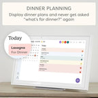 10" Smart Digital Family Calendar & Chore Chart with Touchscreen, Wi-Fi Sync, and Media Player
