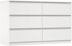 Modern Storage Cabinet with Smooth-Glide Drawers & Anti-Tip Design for Bedroom or Hallway