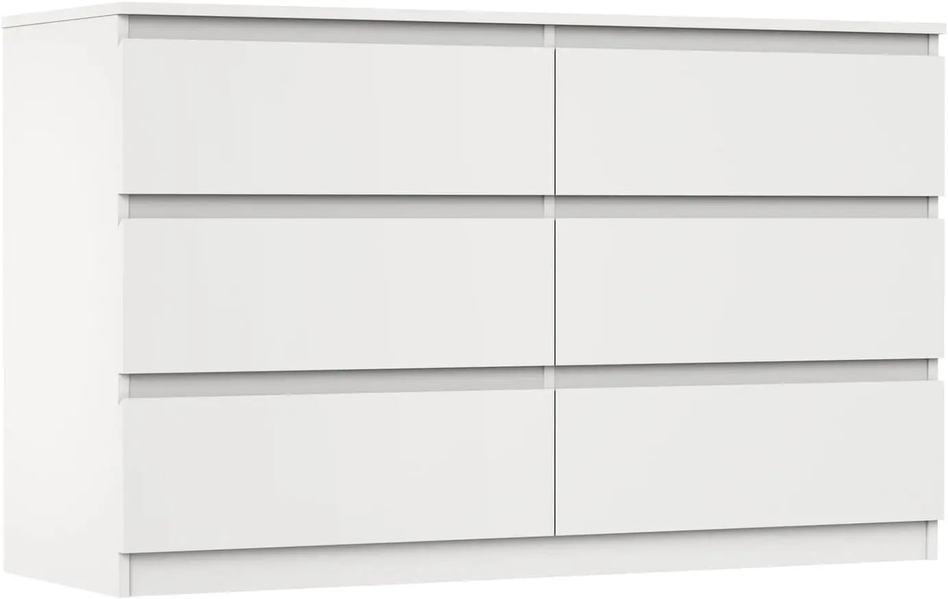 Modern Storage Cabinet with Smooth-Glide Drawers & Anti-Tip Design for Bedroom or Hallway