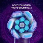 Cordless Electric Toothbrush with AI-Guided Brushing, 3D Micro-Vibrations & Travel Case