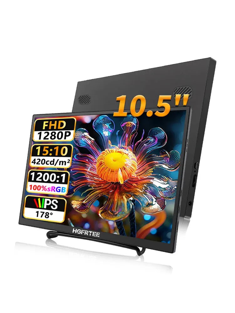 10.5 Inch Portable Monitor 1280P Second Screen for Laptop