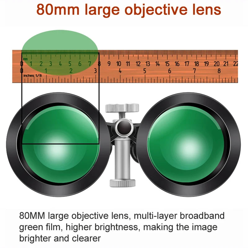 High-Power Zoom Binoculars 25–75x80 – Ideal for Outdoor Viewing, Stargazing & Wildlife Watching