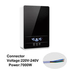 7000W Instant Electric Water Heater for Bathroom Shower Black
