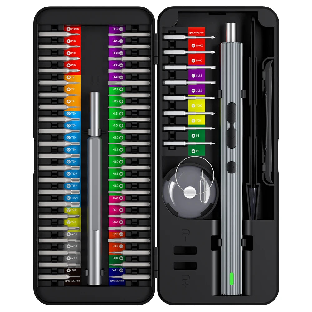58-in-1 Rechargeable Precision Electric Screwdriver Set – Cordless Mini Tool Kit for Electronics Repair