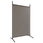 Portable 5-Panel Fabric Room Divider – Foldable Privacy Screen 433x180cm Anthracite