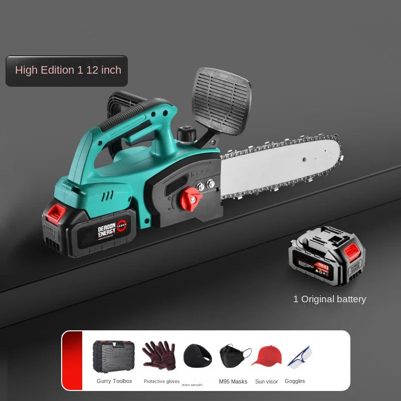 12-Inch Brushless Lithium Battery Chain Chain Saw Outdoor Logging High Power Single Bracelet Saw 전기톱 엔진톱 Motosierra De Gasolina