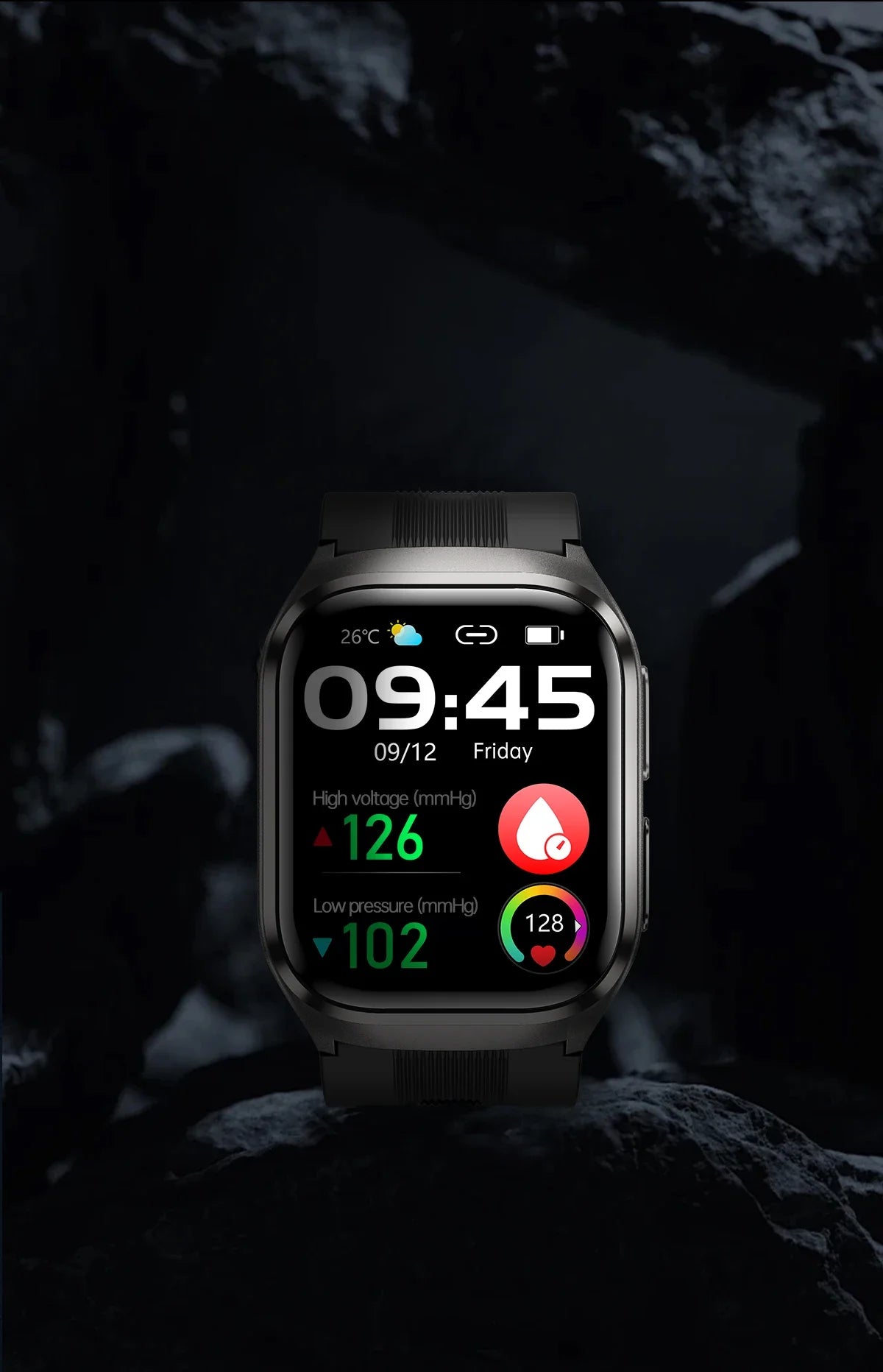 2.06" AMOLED Smartwatch with ECG, Uric Acid & Lipid Monitoring – NFC Enabled