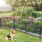 Portable 8-Panel Dog Playpen with Lockable Gate for Indoor and Outdoor Spaces Black