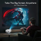 1080P Android 13 Projector with 300" Display & Netflix