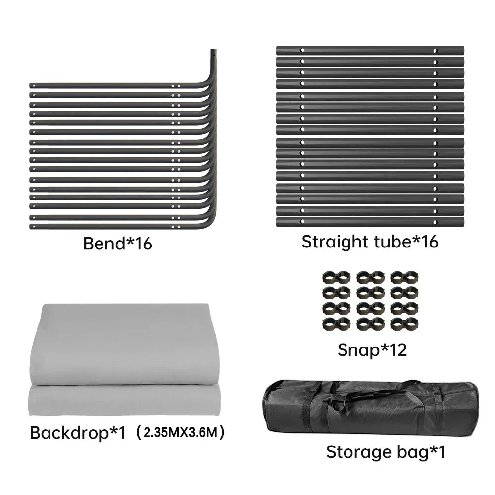 Photo Studio Softbox Light Stand and Backdrop Kit