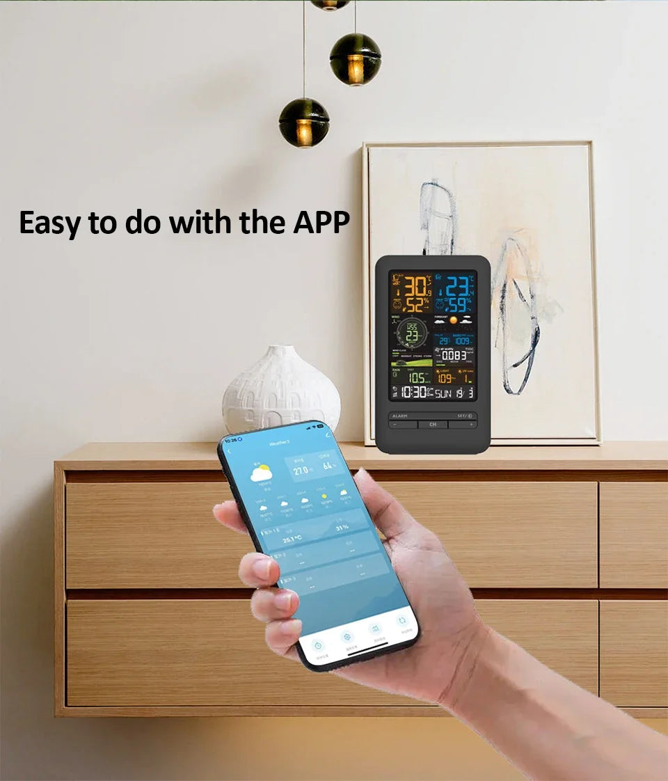 Smart Home WiFi Weather Station with Sensor and Humidity Display