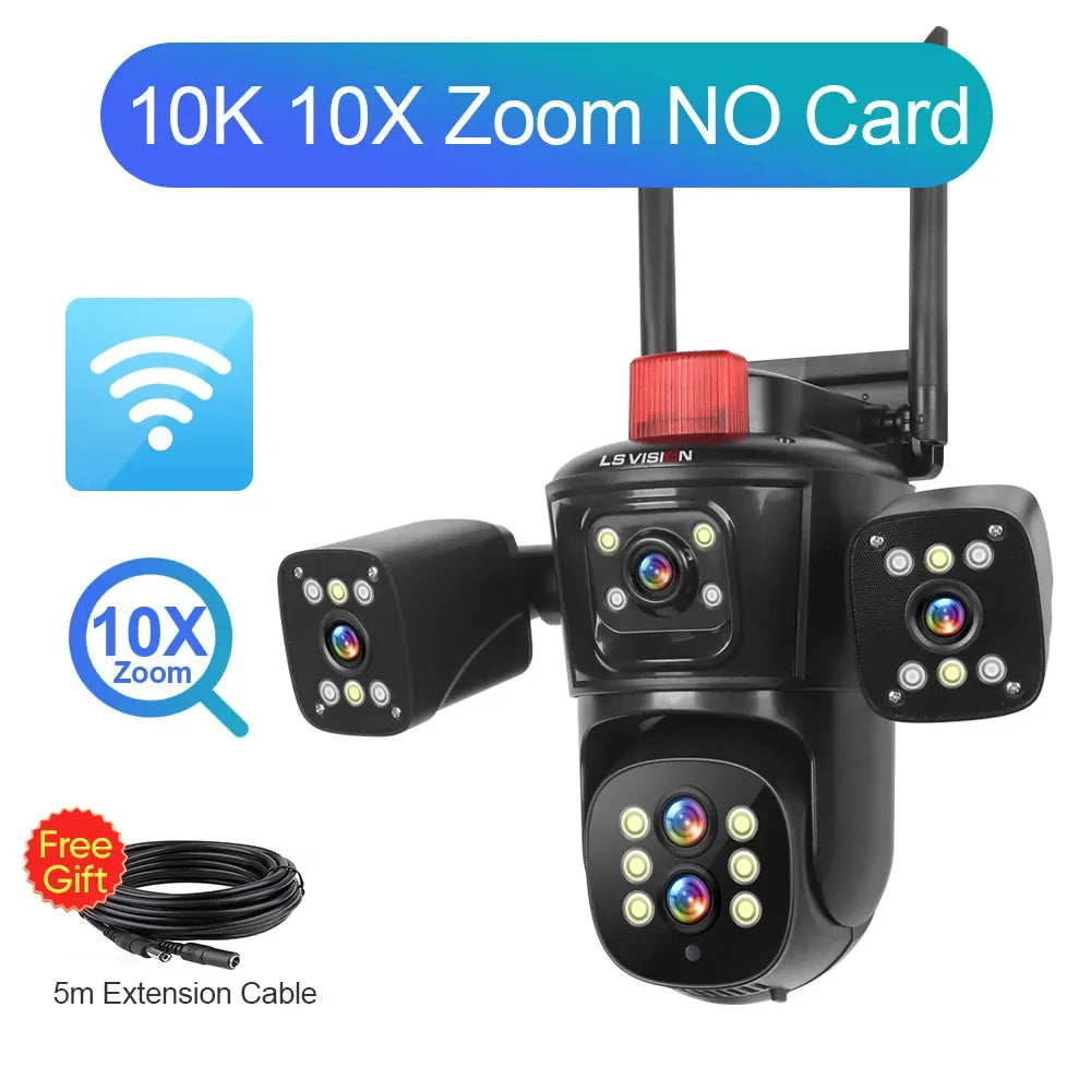Outdoor WiFi CCTV Camera with 10X Zoom