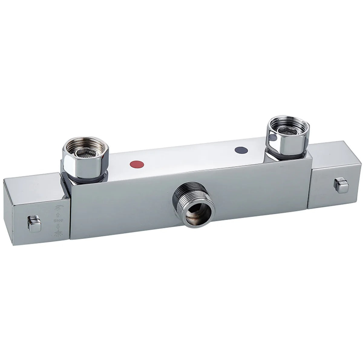 Bathroom Thermostatic Mixer Valve for Shower and Bathtub Chrome Finish