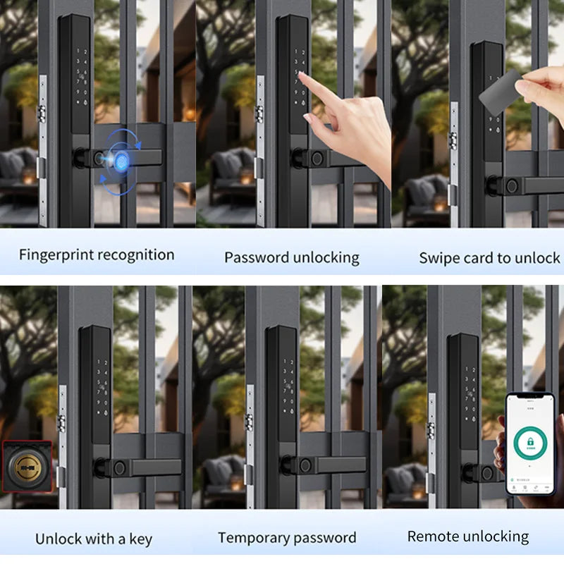 Outdoor Smart Lock with Fingerprint and Keypad Access
