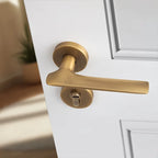 Modern Bedroom Door Lock, Mute Split Handle Design