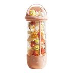 172cm Transparent Doll Storage Bin with LED & Wheels