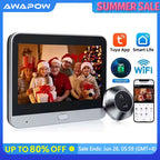 1080p Wireless Peephole Door Viewer with 64GB TF Card