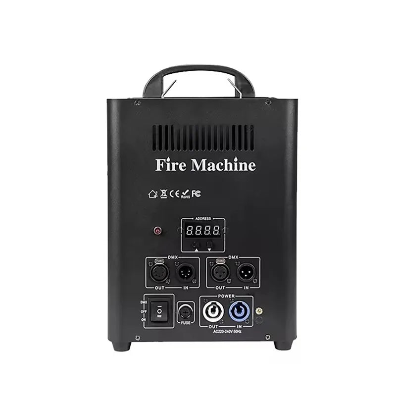 200W Dual Flame Effect Machine with Manual & DMX512 Control for Events