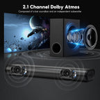 2.1 Bluetooth Soundbar with Subwoofer and HDMI Input
