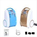 Portable 5L Oxygen Concentrator with LED Display Continuous Flow, Low Noise, Home & Travel Use