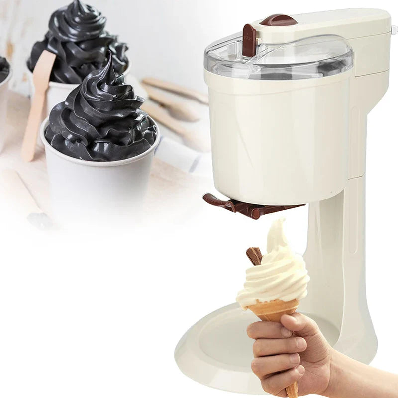 1L Electric Ice Cream Maker with 4D Mixing Blades
