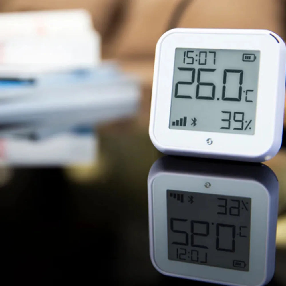 Smart Wi-Fi Temperature & Humidity Sensor with E-Paper Display Works with Alexa & Google Home