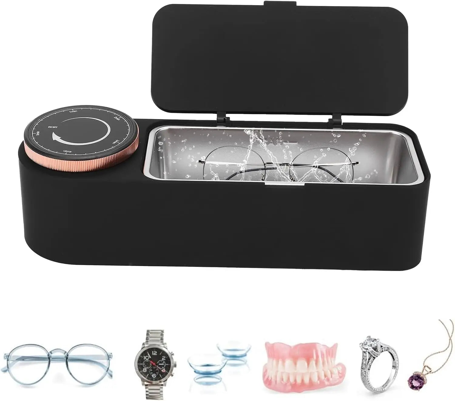 Portable Ultrasonic Jewelry Cleaner 650ml Watches, Glasses & Accessories Washing Machine