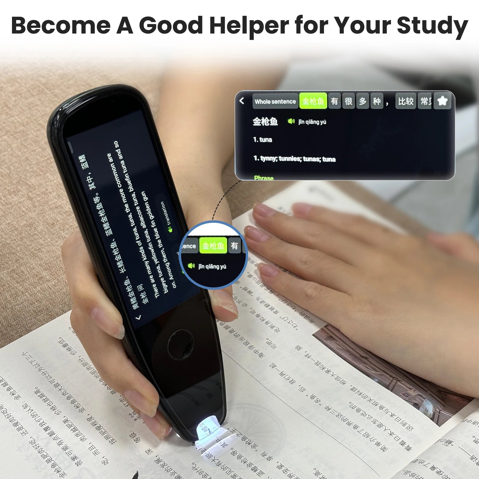 Portable Multi-Language Translator Pen for Travel & Study
