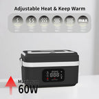 Portable 8000mAh Heated Lunch Box with Smart Food Warming for Work School or Travel