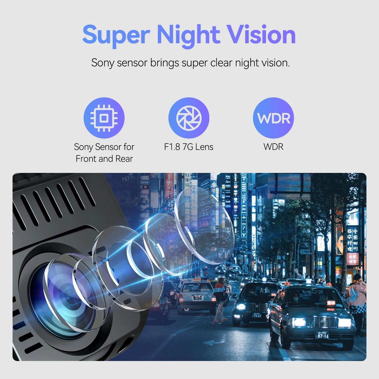 Ultra HD Dual Channel Dash Cam with Parking Mode