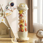 172cm Transparent Doll Storage Bin with LED & Wheels