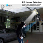 Outdoor 4G Solar Camera with 15MP Triple Lens, 16000mAh Battery, Two-Way Audio & PIR Motion Detection