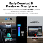 2.7K Dual Dash Cam with GPS, Wi-Fi & 24H Parking