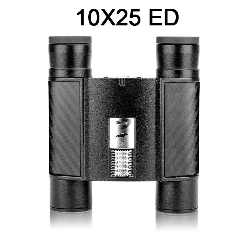 ED Glass 10x25 Folding Binoculars for Outdoor Use ED10X25