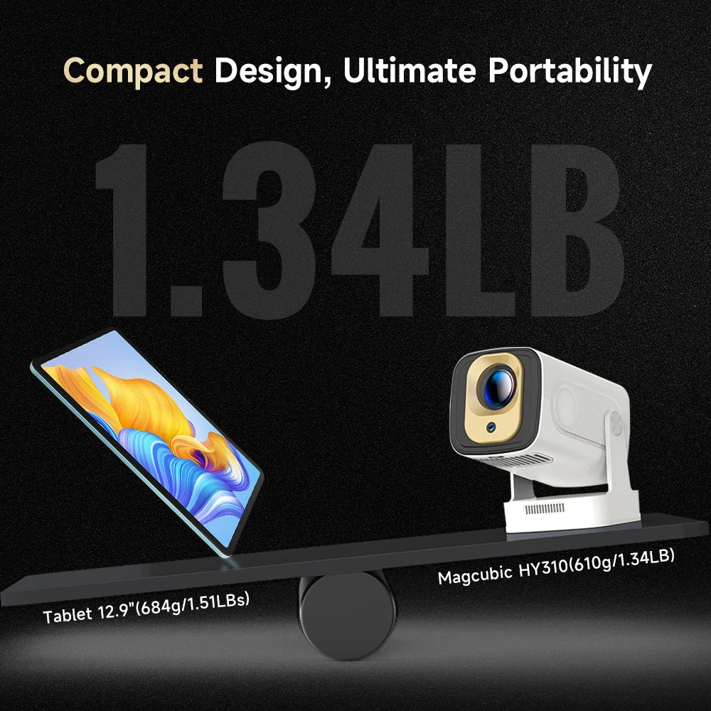 1080P Mini Projector with Auto Focus and Android 11