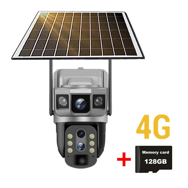 12MP PTZ Outdoor Camera with Night Vision and SIM