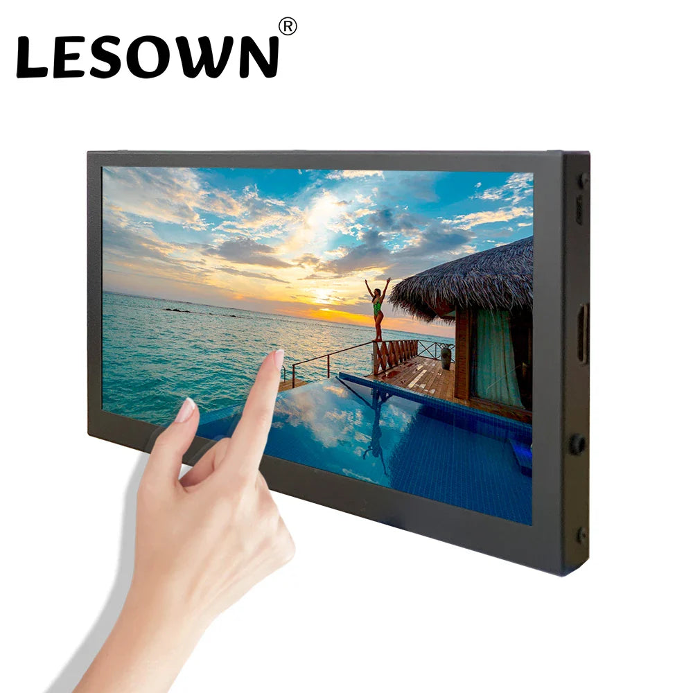 10in Portable IPS Touchscreen Monitor 1024x600 with Speakers