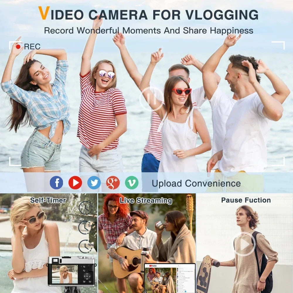 Portable 4K Camera for YouTube and Travel Video