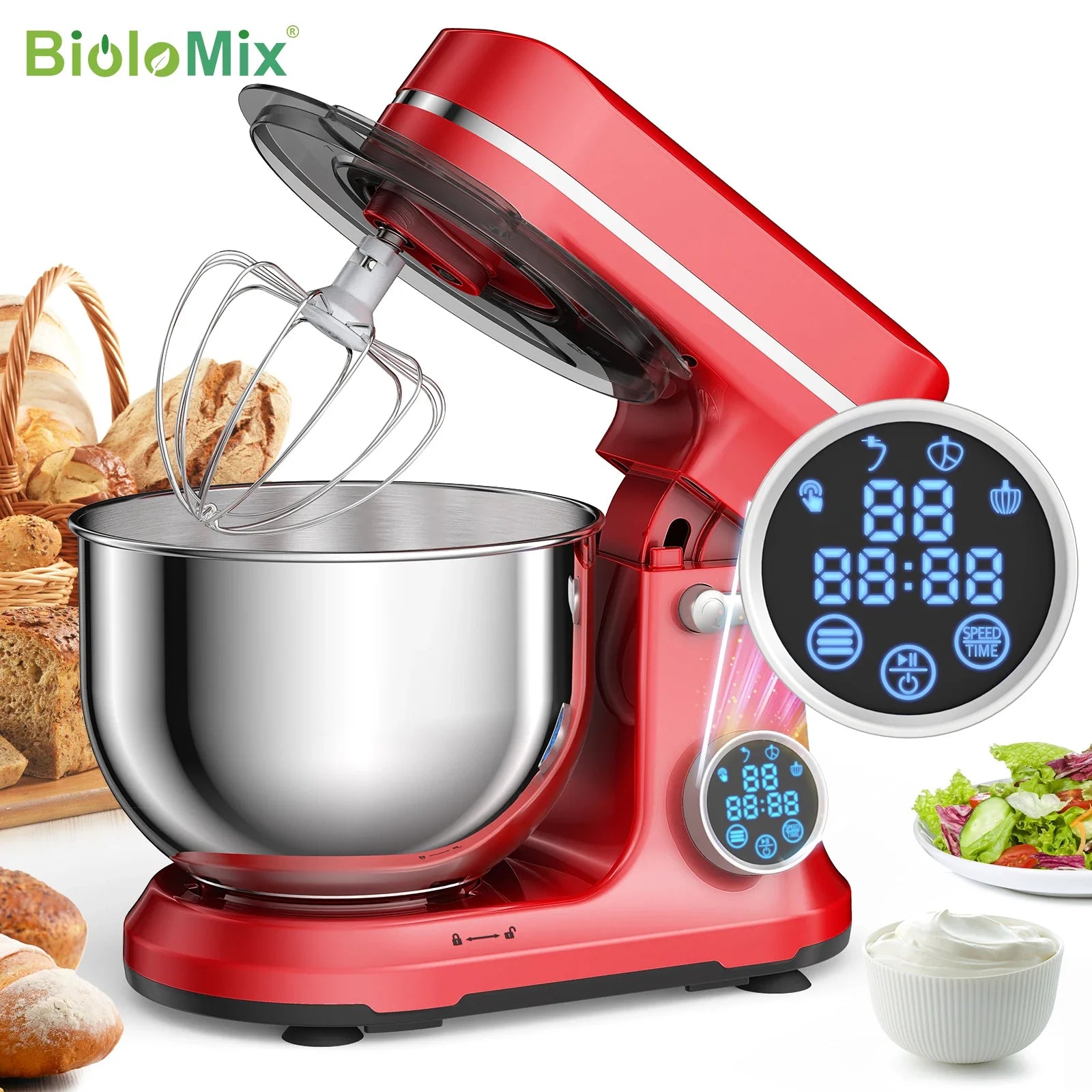 5 L 11-Speed Kitchen Mixer with Digital Screen